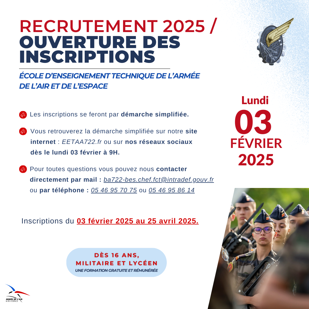 RECRUTEMENT 2025 pour Intégrer la P158 1